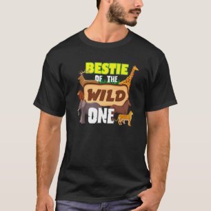 Bestie Of The Wild One Zoo Keeper Safari Animal Bi T-Shirt