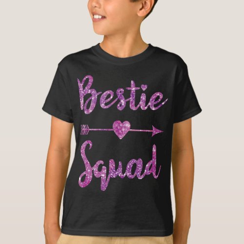 Bestie Squad Best Friend BFF Matching Couple Love  T_Shirt