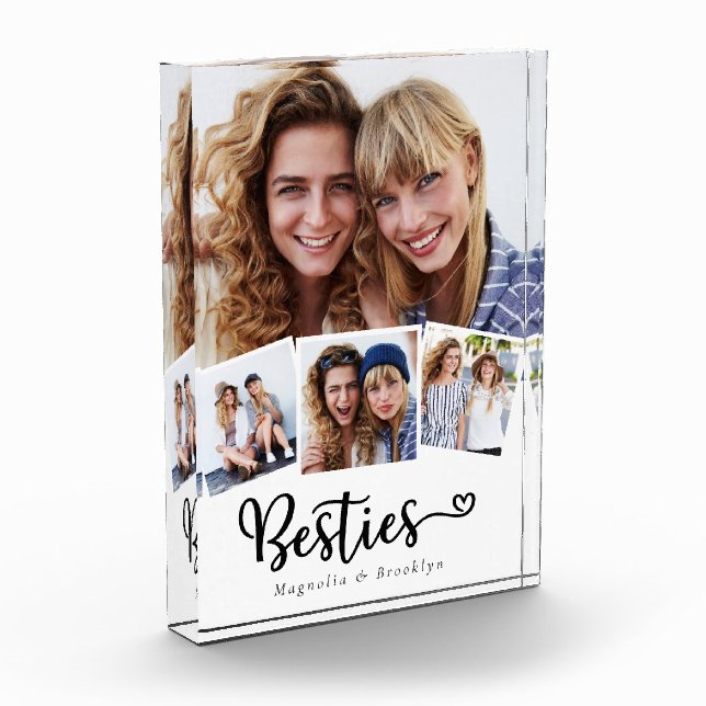 Besties 4 Photo Collage Best Friend's Block (Left)