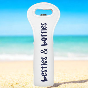 Besties and Bottles Funny Wine Bag