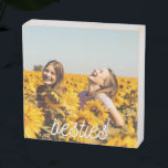 Besties Best Friend Friendship Photo Wooden Box Sign<br><div class="desc">Celebrate the kind of friendship that feels like home with this Besties Photo Wooden Box Sign—a heartfelt, rustic-chic keepsake that honors the laughs, the loyalty, and the love you share. Customize it with a favorite photo of you and your best friend—the kind that brings back memories with just one glance....</div>