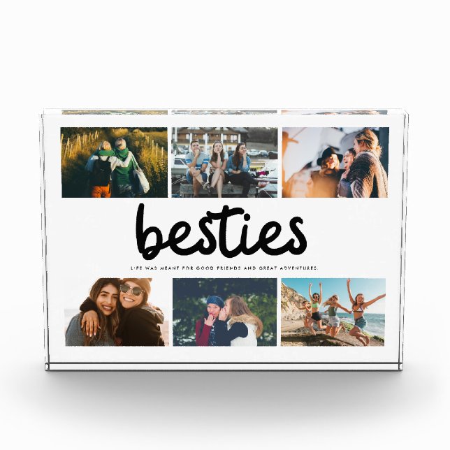 Besties Best Friend Quote Photo Collage (Front)