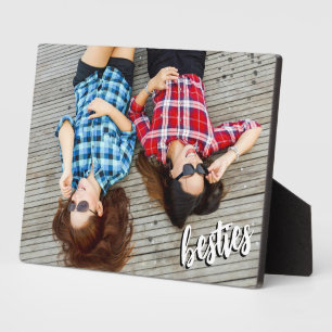 Besties Best Friend Script Photo Plaque