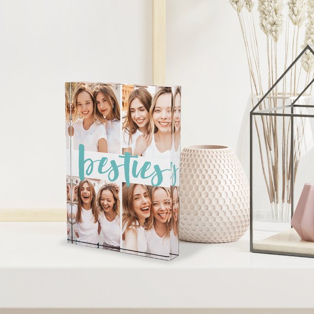 Besties | Best Friends Custom Collage Photo Block (Creator Uploaded)