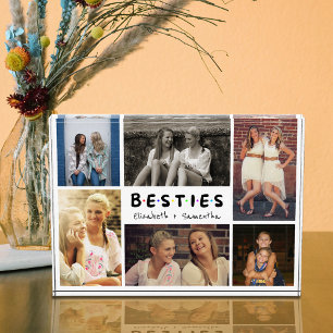 Besties Best Friends Gift Selfie Picture Collage Photo Block