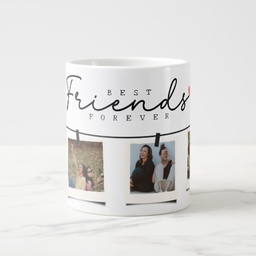 Besties Best Friends Personalized Gift Photo Giant Coffee Mug
