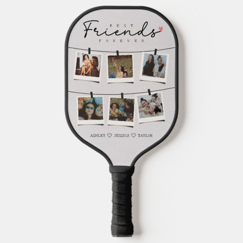 Besties Best Friends Personalized Gift Photo Pickleball Paddle