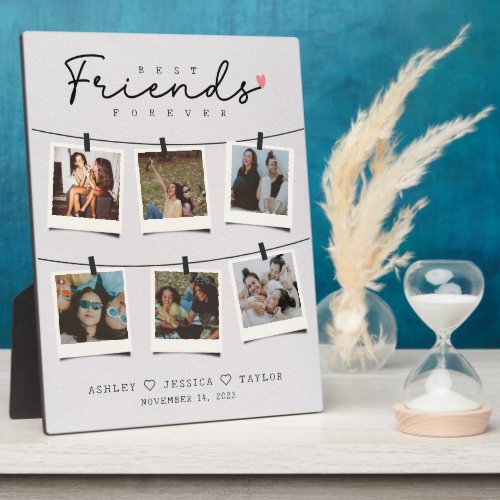 Besties Best Friends Personalized Gift Photo Plaque