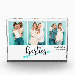 Besties Best Friends Three Photo Personalized Name Acrylic Award<br><div class="desc">This modern design features three of your favorite photos with the text "besties" in fun typography with your personalized names. Personalized by editing the text in the text boxes provided. #photo #photogifts #gifts #gift #giftsforher #girly #bffs #bestfriends #bffgifts #birthdaygifts #holidaygifts #personalizedgifts #name #personalized #home #homedecor #decor #homeaccents #photoblocks</div>