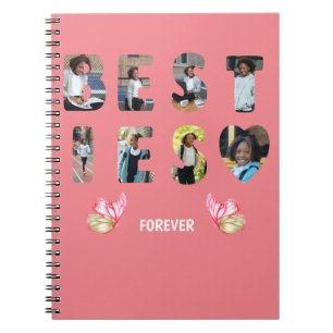 Besties BFF Friends Forever 8 Photo Image Notebook