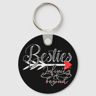 Besties BFF Infinity Symbol Endless Forever Love Keychain
