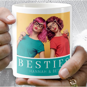 Besties BFF Photo Modern Keepsake Coffee Mug