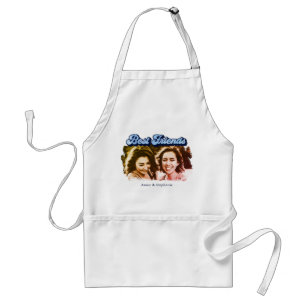 Besties Blue Best Friends Adult Apron