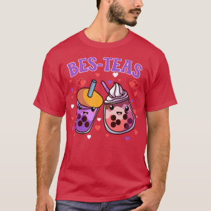 Besties Boba Bubble Kawaii Cute Bes-Tea Best Frien T-Shirt