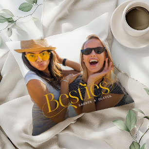 Besties Custom Photo Friendship Pillow
