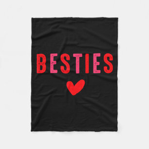 Besties cute matching mother daughter friend fleece blanket