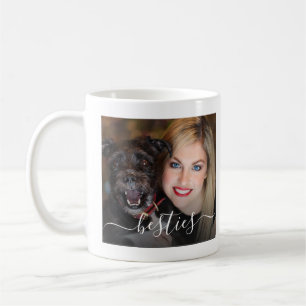 Besties Dog Mom And Dog Photo Coffee Mug