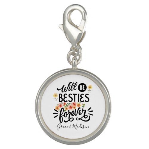 Besties for Life BFF Friends Forever Gift Charm