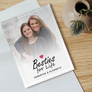 Besties for Life Modern Script Best Friends Photo Paperweight