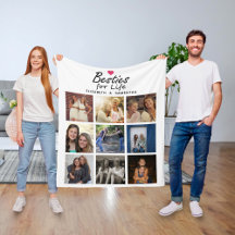 Besties for Life Script Best Friends Photo Collage