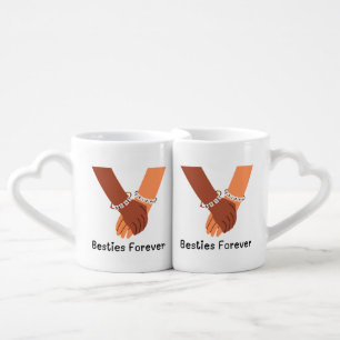 Besties Forever Heart Handle Friendship Mug