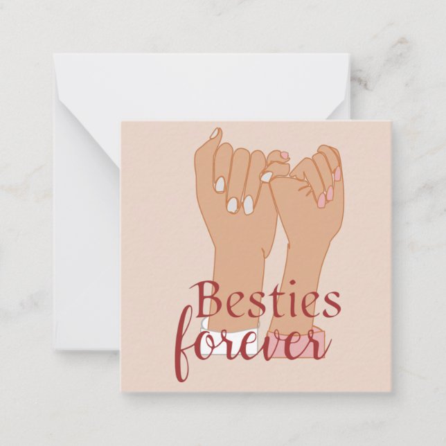 Besties Forever Notecard  (Front)