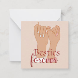 Besties Forever Notecard