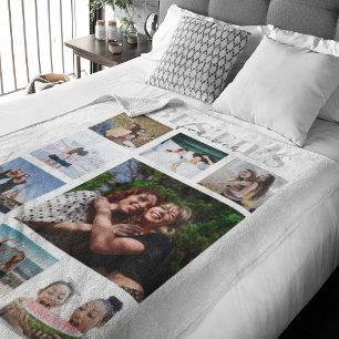 Besties Forever Photo Collage Fleece Blanket
