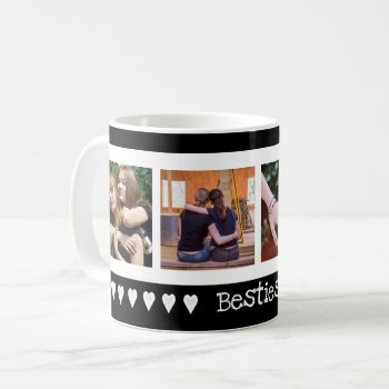 Besties Four Photos And Cute Hearts Coffee Mug by PartyHearty at Zazzle