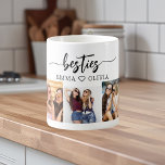 Besties Friends 3 Photo Collage Keepsake Coffee Mug<br><div class="desc">Celebrate your friendship with the Besties Friends 3 Photo Collage Keepsake. This personalized keepsake beautifully displays a collage of three cherished photos, capturing unforgettable moments with your best friends. Crafted with care and high-quality materials, it’s a perfect addition to any space, serving as a daily reminder of your special bond....</div>