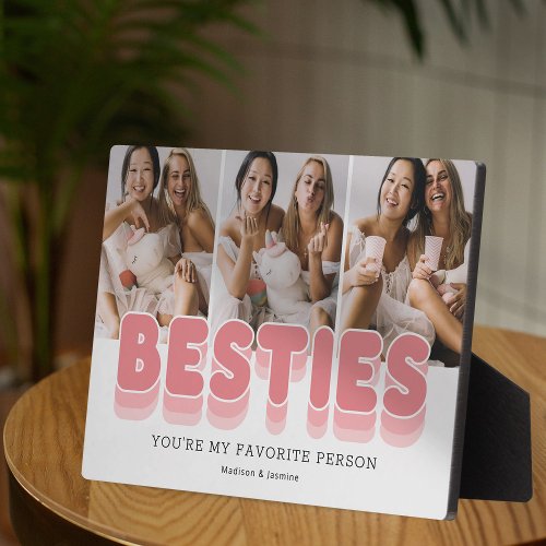 Besties Friendship Photo Plaque