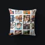 Besties Gift BFF Photo Collage Custom Personalized Throw Pillow<br><div class="desc">Besties Gift BFF Photo Collage Custom Personalized</div>