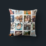 Besties Gift BFF Photo Collage Custom Personalized Throw Pillow<br><div class="desc">Besties Gift BFF Photo Collage Custom Personalized</div>