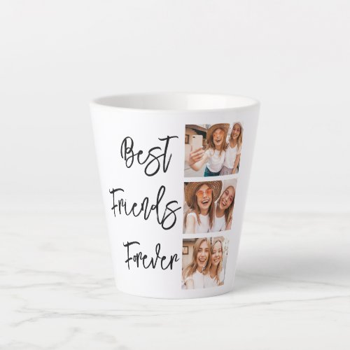 Besties Gift Photo Collage Friends BFF Latte Mug