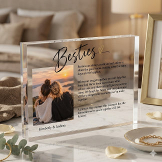 Besties Keepsake with Photo & Message Block
