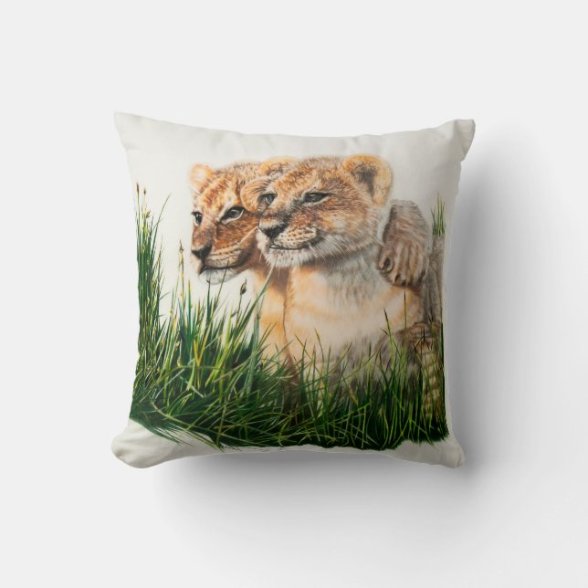 Besties lion cub cushion (Front)