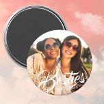 Besties Magnet for Best Friends BFF Photo Magnet<br><div class="desc">Custom photo magnet for best friends with "Besties" and "Est. 20XX" for your BFF photo and personalized year of becoming best friends.</div>