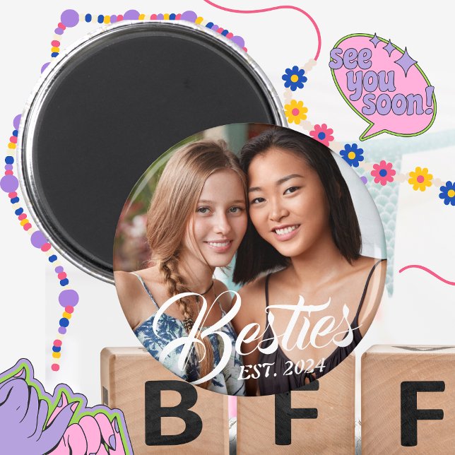 Besties Magnet for Best Friends BFF Photo Magnet (Creator Uploaded)