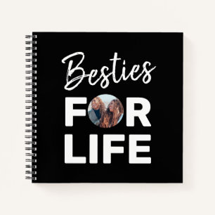 Besties Modern BFF Best Friends Photo Fun Birthday Notebook