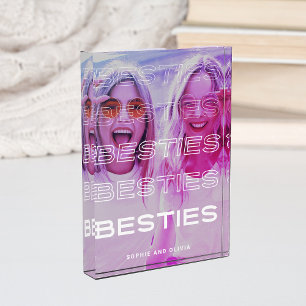 Besties Modern Text and Colorful Photo Effect
