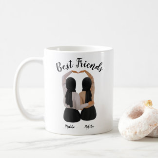 Besties Personalized Hijabi Gift Coffee Mug