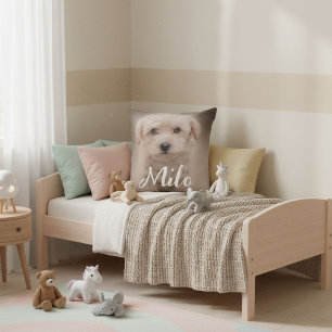 Besties pet friends throw pillow