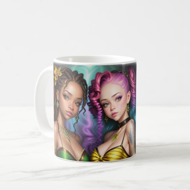 Besties Photo Best Friends BFF Custom Mug (Front Left)