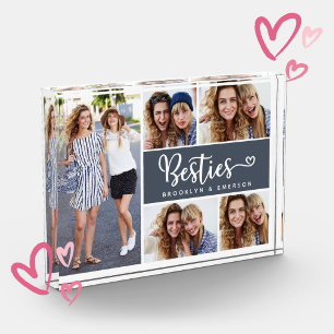 Besties Photo Collage Best Friends  Block