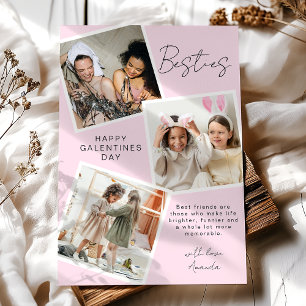 Besties Photo Collage   Galentines Day Holiday Card