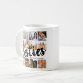 BESTIES, Photo Collage & Names | BFF Coffee Mug (Front Left)