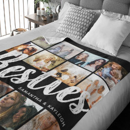 BESTIES, Photo Collage &amp; Names | BFF Fleece Blanket