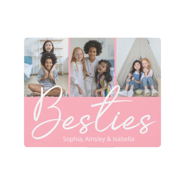 Besties Photo Metal Print (Front)