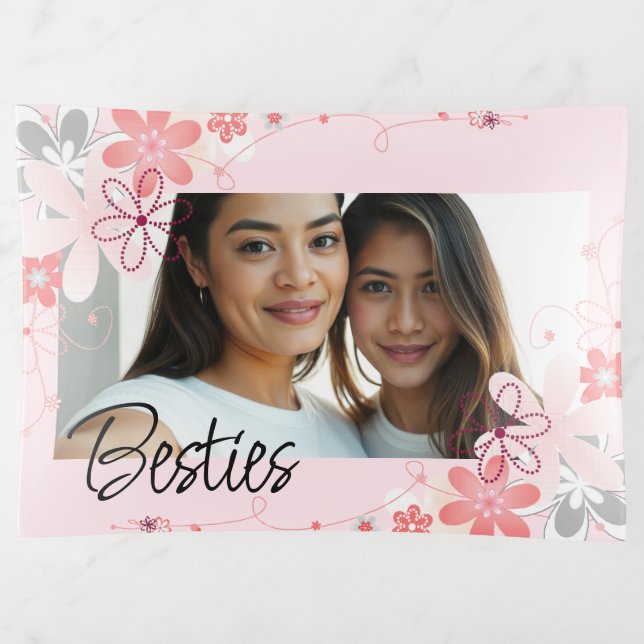 BESTIES Photo Modern  Trinket Tray (Front)