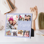 Besties Script 7 Photo Best Friends Collage Heart Plaque<br><div class="desc">A special, memorable multiple photo plaque gift for besties. The design features seven photo grid collage layout to display your own special best friends photos. "Besties" is displayed in stylish typography. A simple heart shape is displayed over one of the photos. Send a memorable and special gift to yourself and...</div>